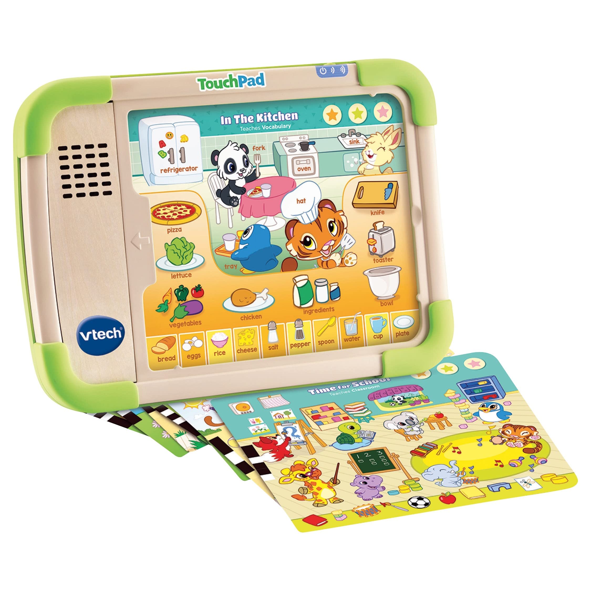 VTech - TactiKid, My Educational Tablet - Wooden Part, Screen-Free Toy, Wooden Tablet - Multicolor - 3/5 years - English Content