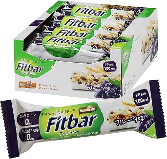 Fitbar Fruit Flavor 12-Pack Cereal Bar 100 kcal per bar Cholesterol Zero Trans Fat Zero