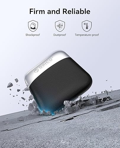 Miniatura 8 de ORICO SSD externo de 1 TB con cable USB C y A 2 en 1, hasta 460 MBs, unidades de estado sólido portátiles Plug and Play, almacenamiento confiable