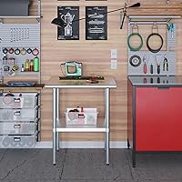 Vista 265 de Mesa de trabajo de acero inoxidable, mesa de metal