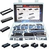 150pcs DIP IC Sockets Solder Type Adaptor Assortment Kit 2.54mm Pitch 6 8 14 16 18 24 28 40 Pin dip sockets ic Socket