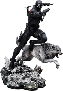 Iron Studios Collectible Statue Art Scale 1/10 Snake Eyes G.I Joe Polystone Black 8.8 inches 22,5cm