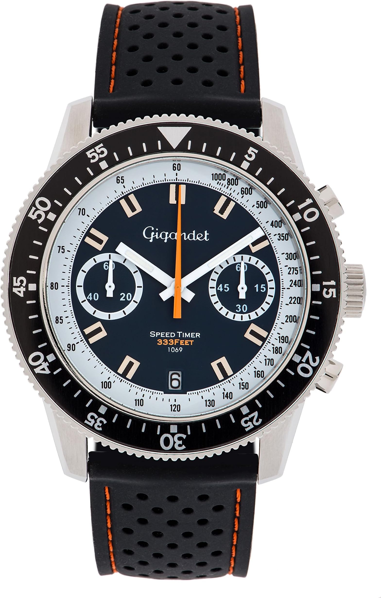 Gigandet Speed Timer Men's Analogue Chronograph Quartz Watch Blue White G7-001