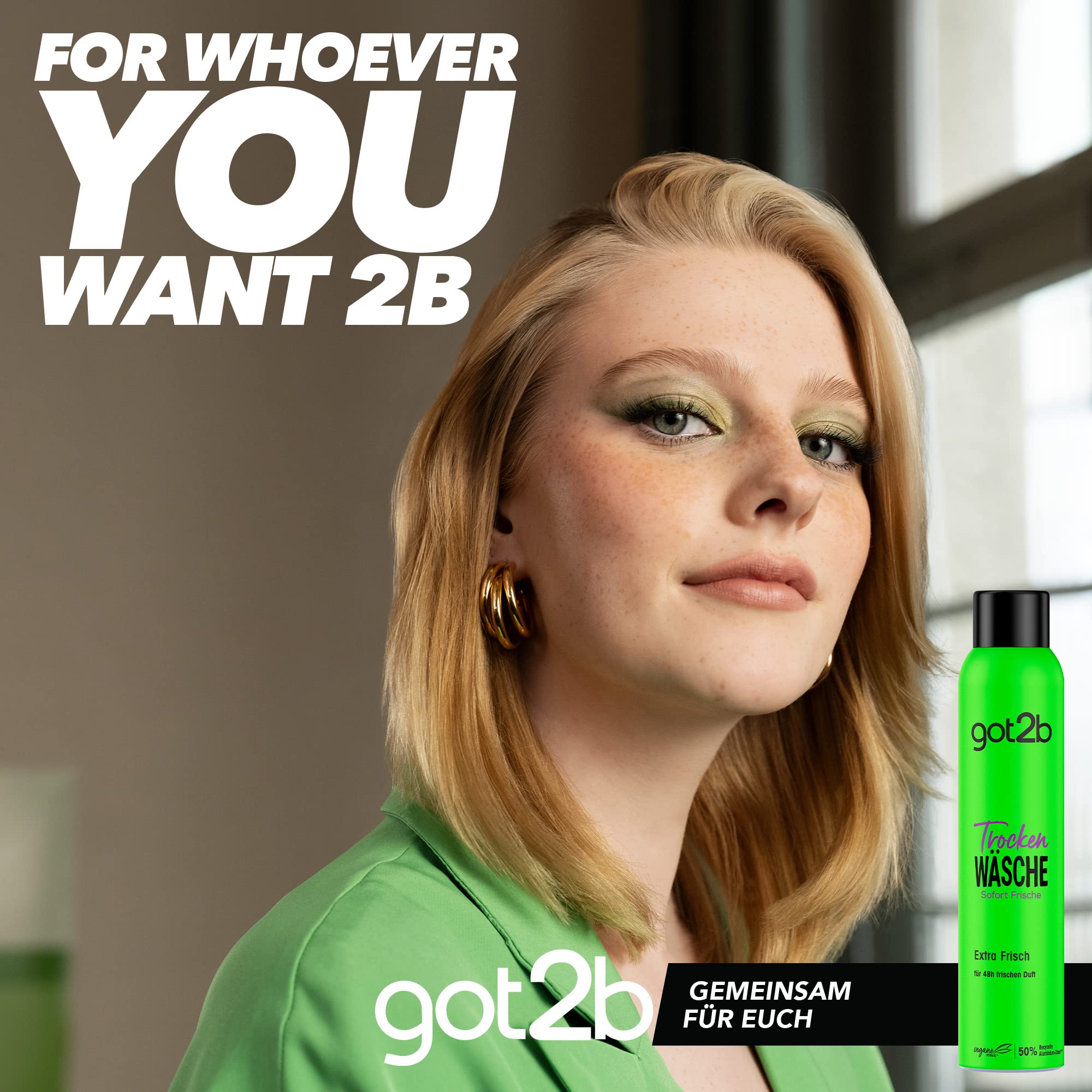got2b Schwarzkopf Shampoo secco secco extra fresco (2 x 200 ml), shampoo secco con effetto fresco istantaneo, shampoo a secco senza residui con profumo di brezza tropicale 48 ore
