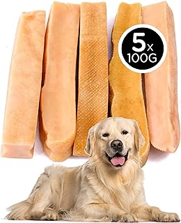 Only One Treats Yak Cheese Dog Chew for Pet’s Dental Health – Natural and Long-Lasting Himalayan Yak Snak for Dogs of All Ages and Sizes – Large Himalayan Dog Chew and Puppy Teething Treats (5x100g)