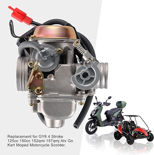 Miniatura 5 de GOOFIT PD24J carburador para GY6 150 cc ATV motor 157QMJ de Scooter