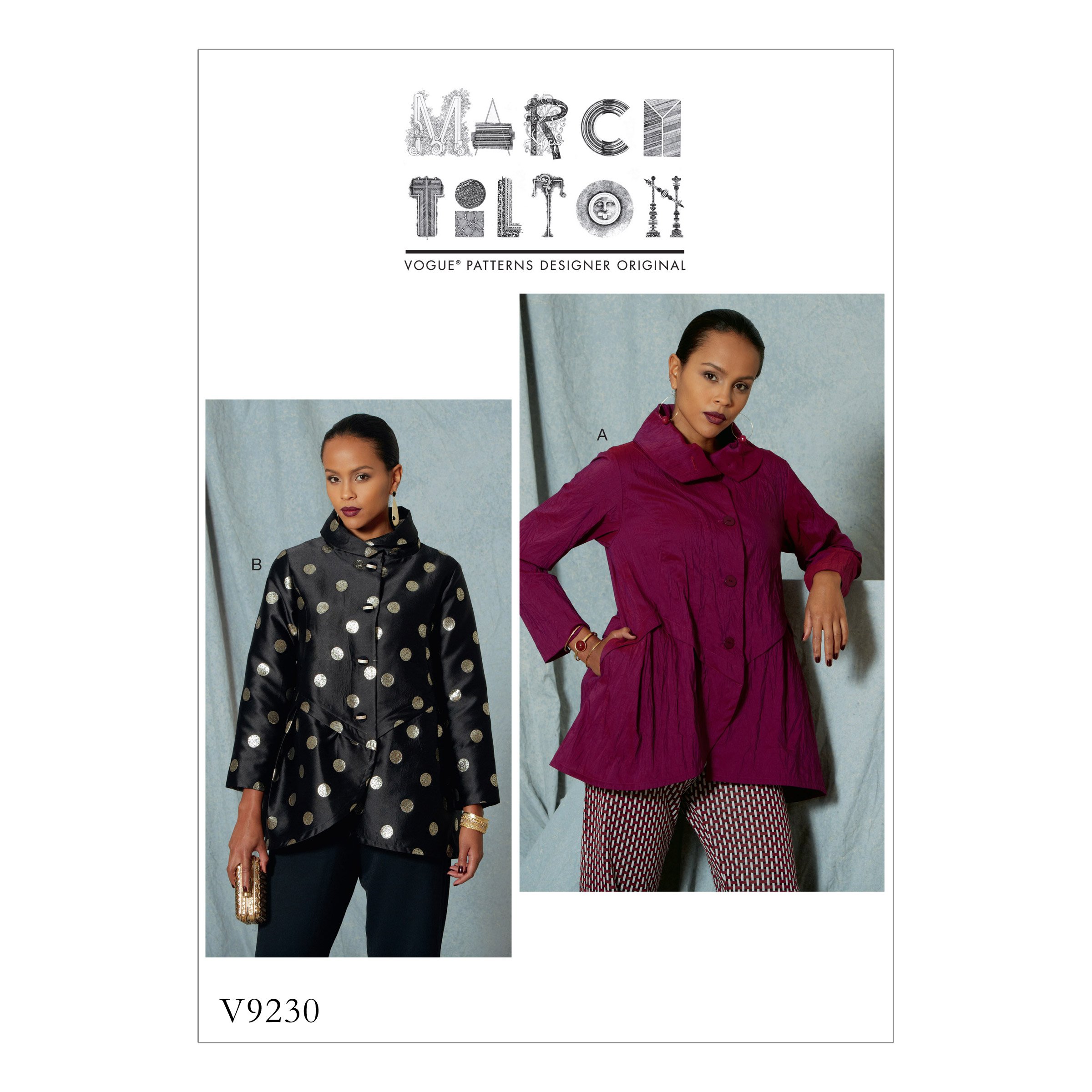 ティモシー Slight vogue 変形ボタンジャケット Amazon.com: Vogue Patterns Women's Hemmed Jacket Sewing Pattern by