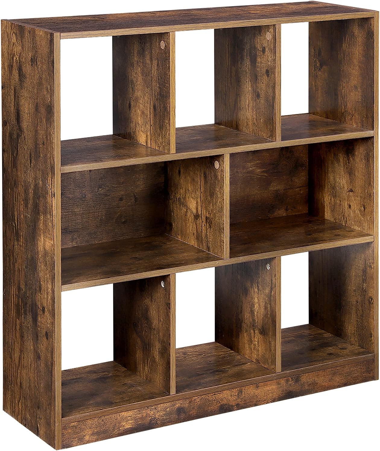 VASAGLE Wooden Bookcase with Shelves, Freestanding Bookshelf Storage