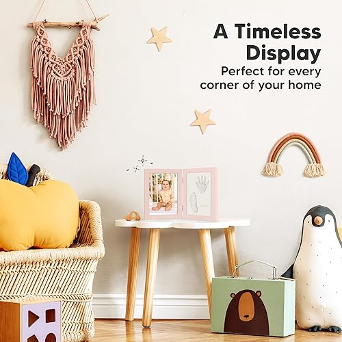 Miniatura 6 de KeaBabies Kit personalizado de manos y huellas para bebé, arcilla de secado rápido, kit de pies de recuerdo y huellas de manos para recién nacidos,