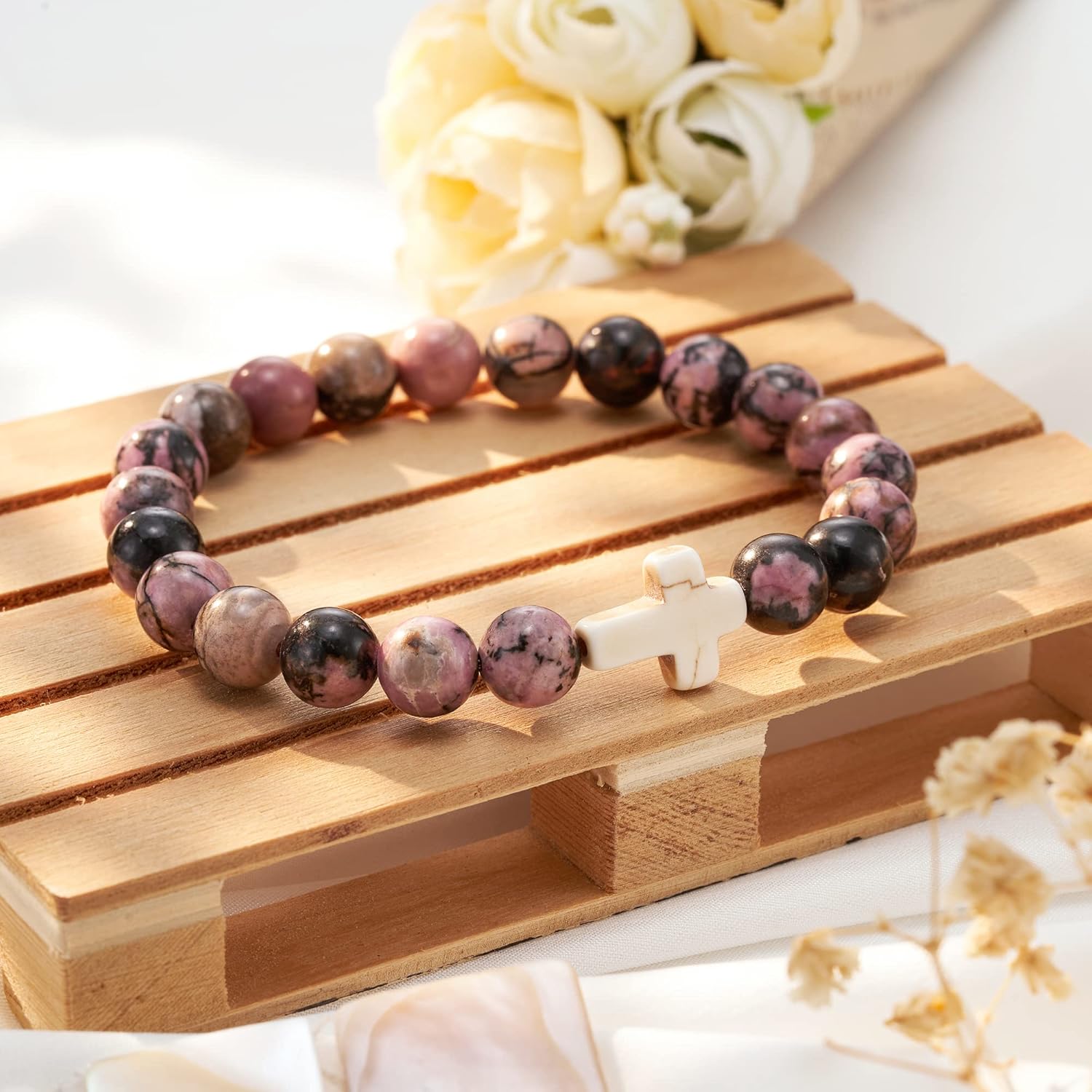 Christian Mothers Day Gifts Godmother Gift for Women Cross Charm Bracelet for God Mother's Proposal Gift - Image 4