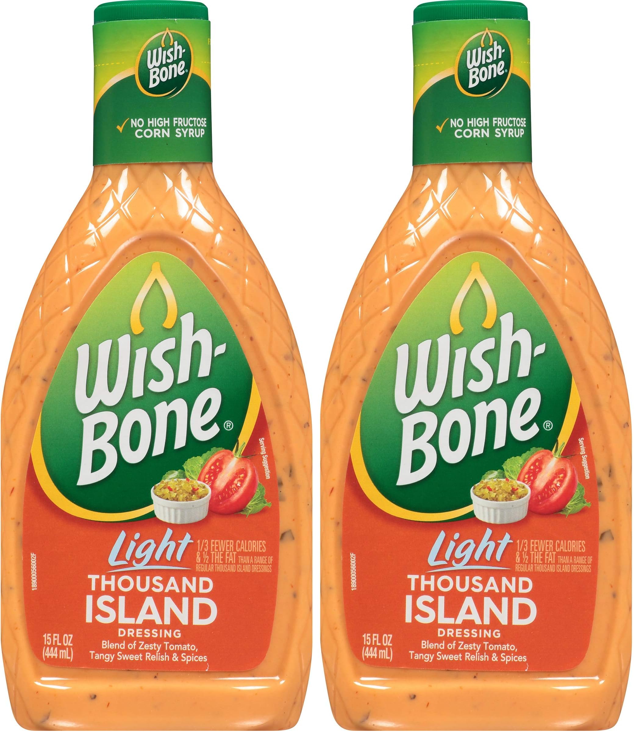 Amazon.com : Wish-Bone Light Thousand Island Salad Dressing, 15 FL OZ (Pack  of 2) : Everything Else