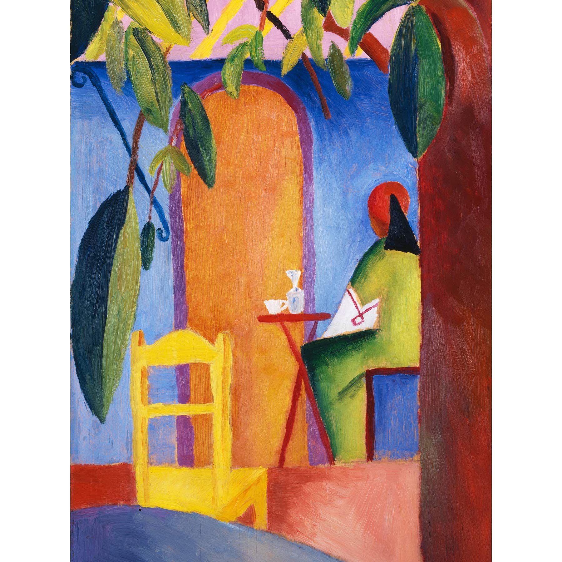 Macke August Turkisches Cafe Large Art Print Poster Wall Decor Premium Mural