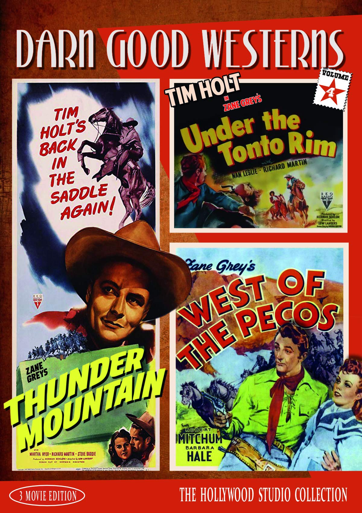 Darn Good Westerns #4 (Thunder Mountain, Under the Tonto Rim, West of Pecos)