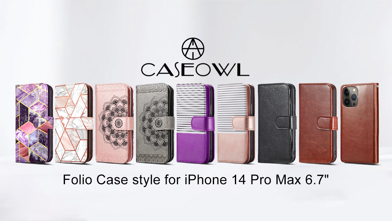 CASEOWL 14 Pro Max Phone Case Wallet Magsafe, Magnetic Detachable