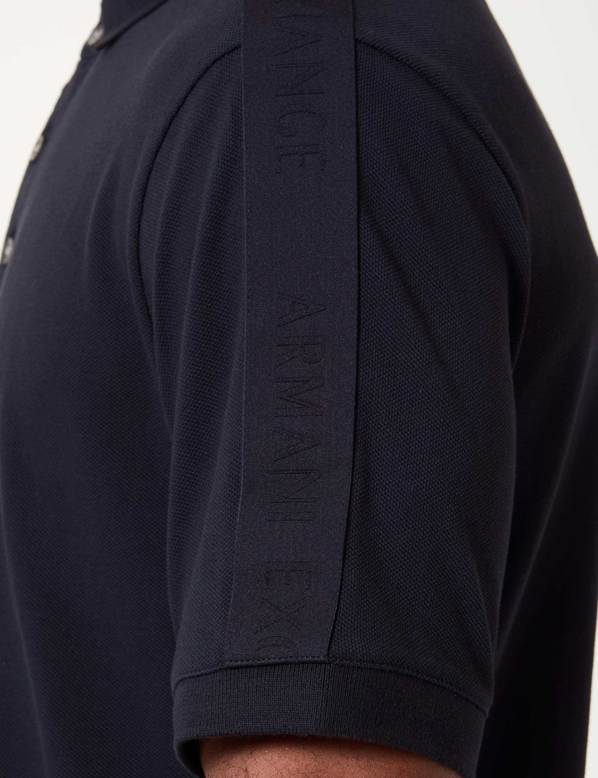 Armani Exchange Essential, Short Banded Logo Sleeve Polo Hombre (Pack de 1)
