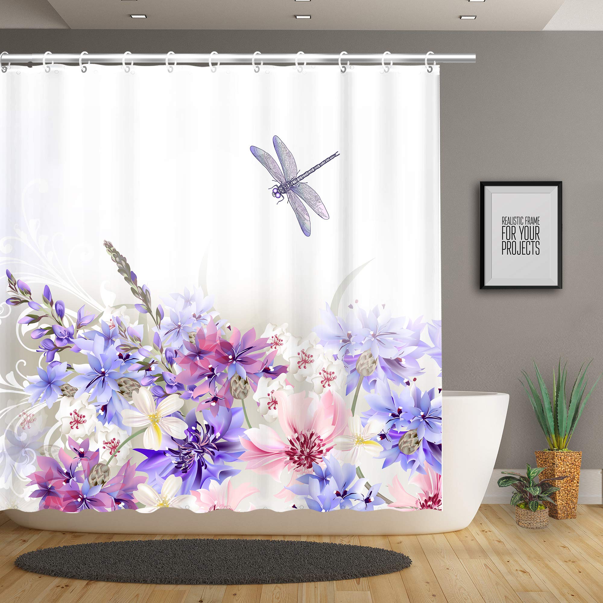 Dragonfly Shower Curtains Curtains & Drapes 2023