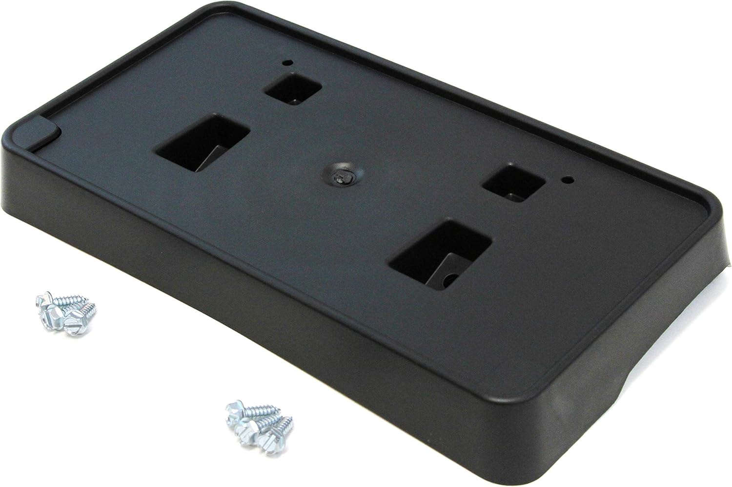 Red Hound Auto Front License Plate Bumper Mounting Bracket Compatible with Jeep Cherokee 2014-2018 - Excludes Trailhawk - Frame Holder Black with Hardware Included - (Does not fit Grand Cherokee)