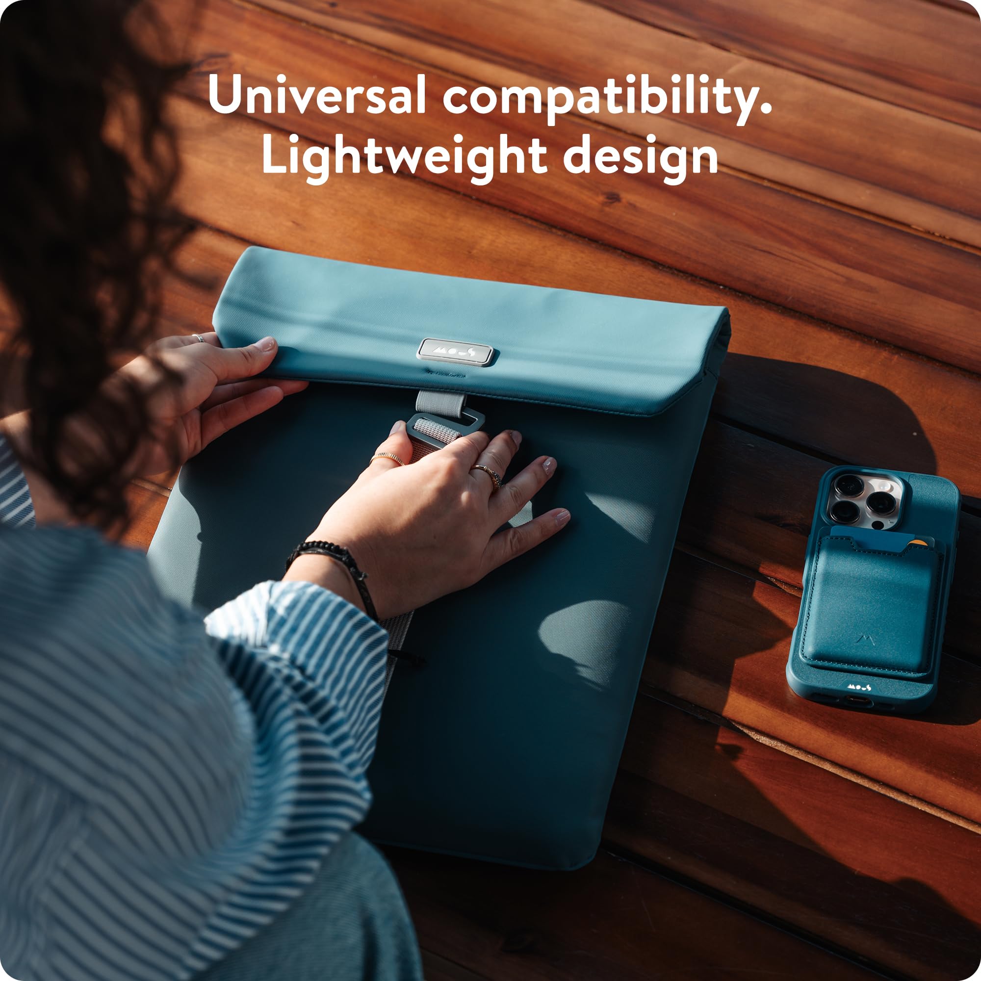Mous – Borsa per Laptop da 16 Pollici - Custodia Universale per Laptop - Blu Navy | Mous – Borsa per laptop 16" – Custodia universale per laptop – Custodia resistente all'acqua – Blu marino