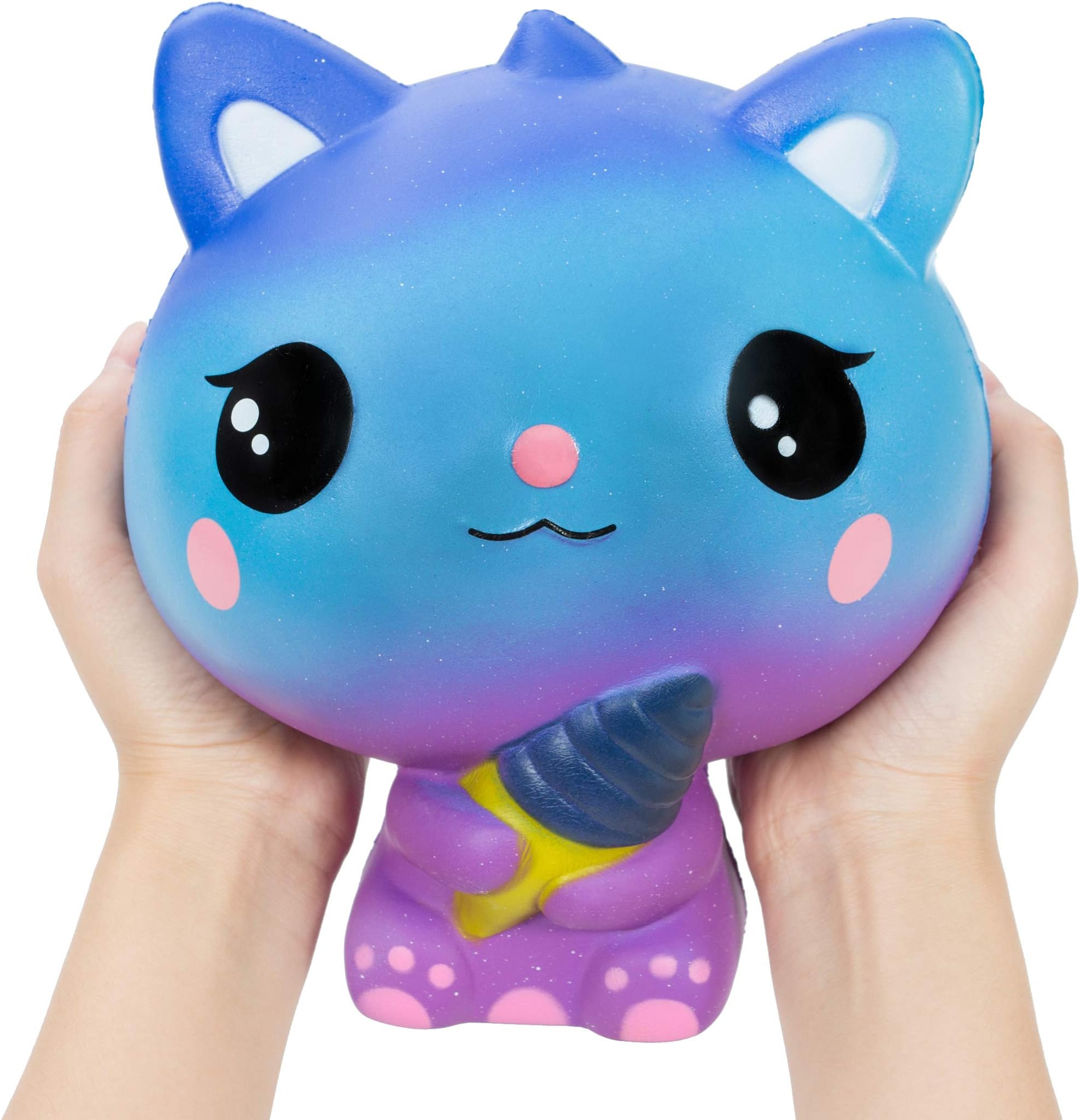 Ice Cream Cat Animal Squishy Jumbo Cream Scented Soft Squishies Slow Rising Squeeze Toys
