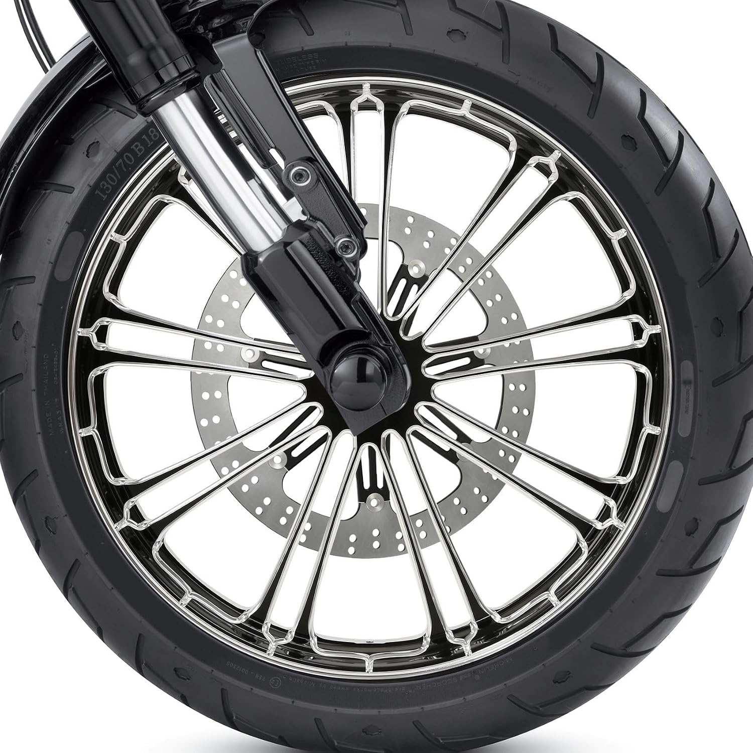 15" Front Brake Rotor Fit For Harley 2008-Up Touring, 2006-2017 Dyna, 2015-Up Softail, 2014-Up XL