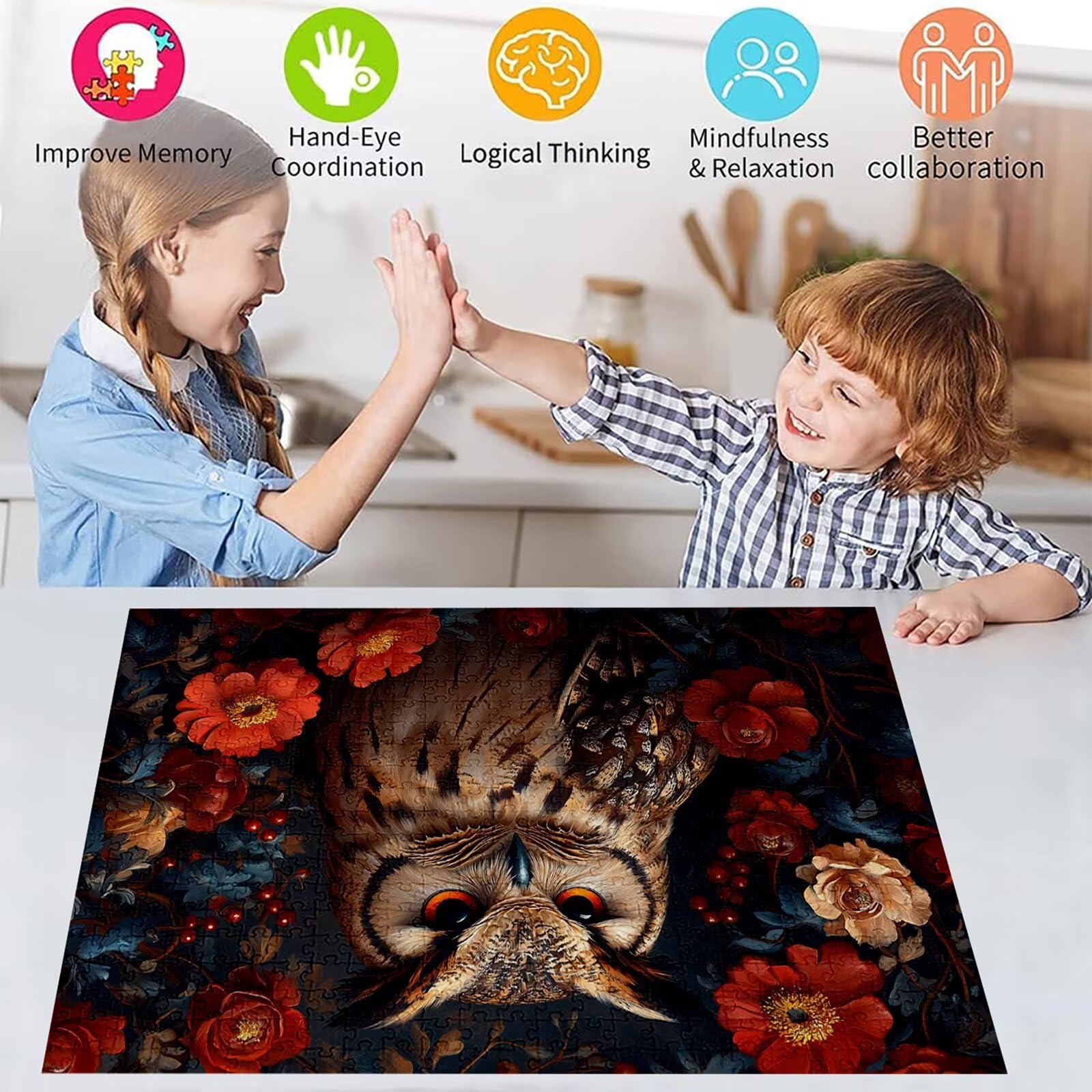 Puzzle 4000 sztuk zwierzę puzzle dla dorosłych kwiaty 141 x 87 cm unikalne rzemiosło klasyczne 3D drewniana układanka do rodzinnych gier biznesowych, układanka zrób to sam do dekoracji ścian domu