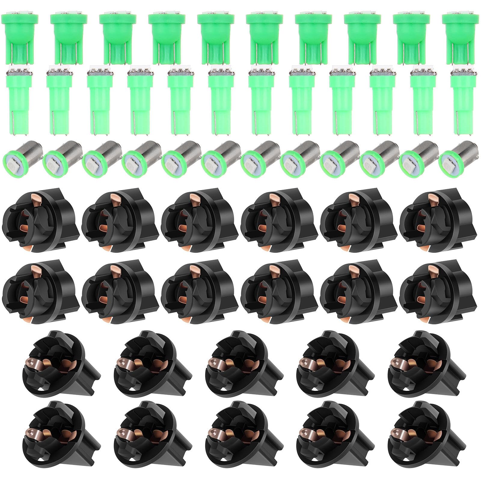 LBRST 10 x T10 6-3020-SMD Green 168 184 192 193 Instrument Lights 10 x T10 168 Twist Lock Socket 12 x T5 1-5050-SMD Green 74 73 2721 Instrument Lights 12 x T5 74 73 2721 Twist Lock Socket