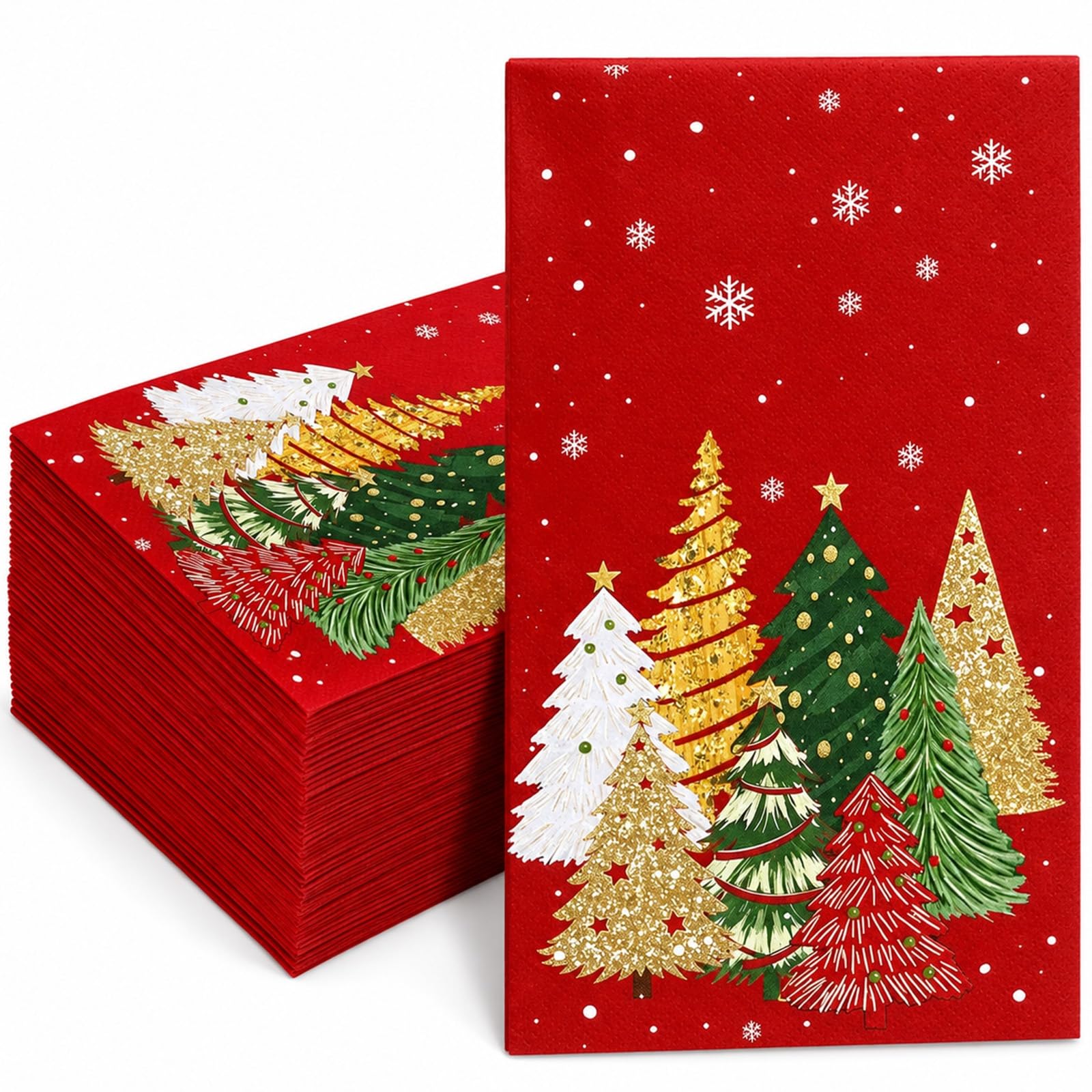 40 Pack Christmas Napkins, Christmas Decorations for Festive Table Dining