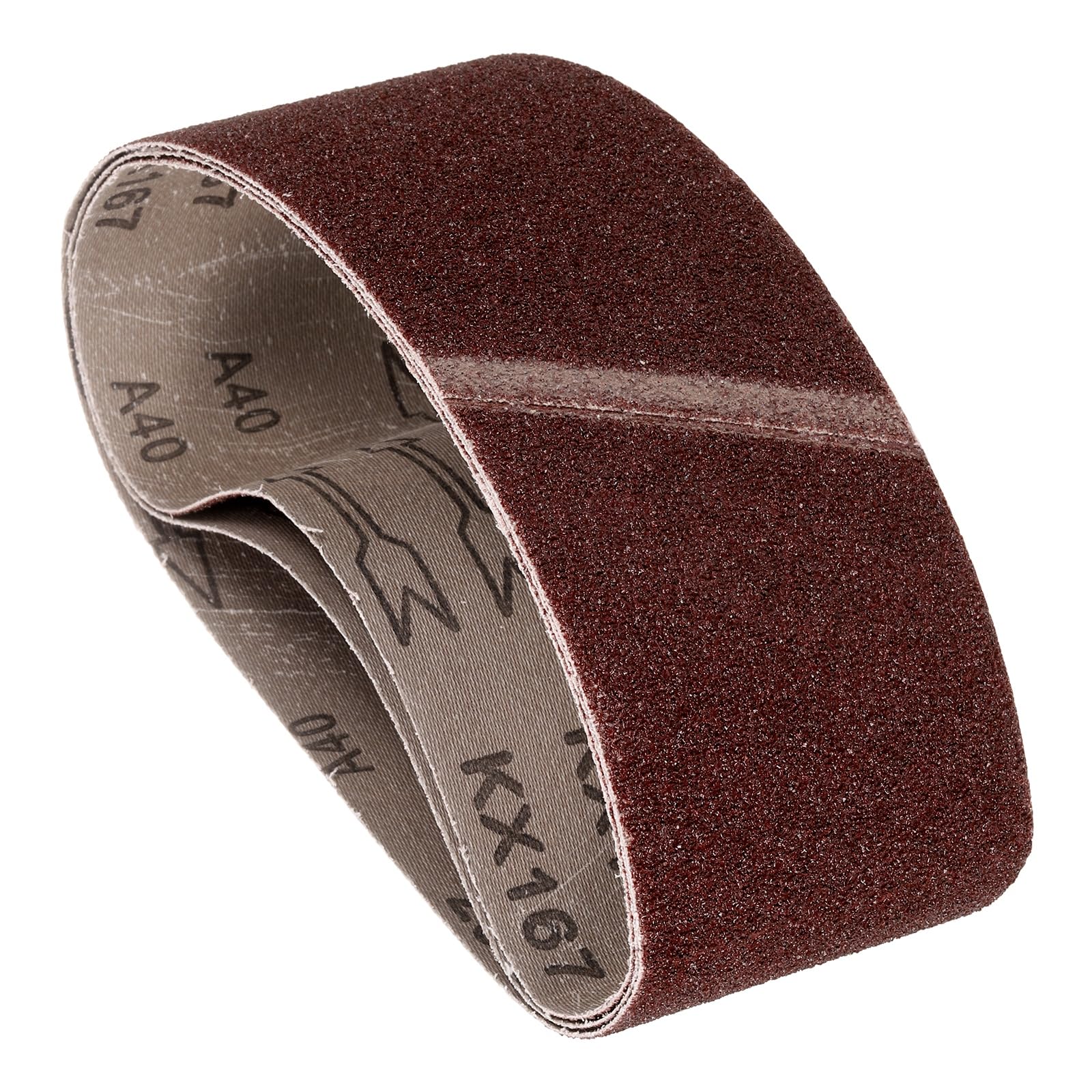 3Pcs Sanding Belts 3 x 21 Inch 40 Grit Aluminum Oxide Abrasive Sandpaper for Belt Sander Metal Grinding Wood Working Weld Rust Removal