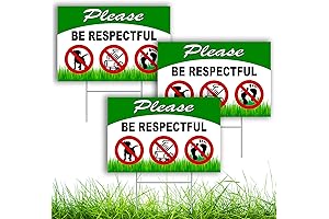Keep Off Grass Sign with Stake - 3-Pack 12x8 DOUBLE-SIDED Coroplast Keep...