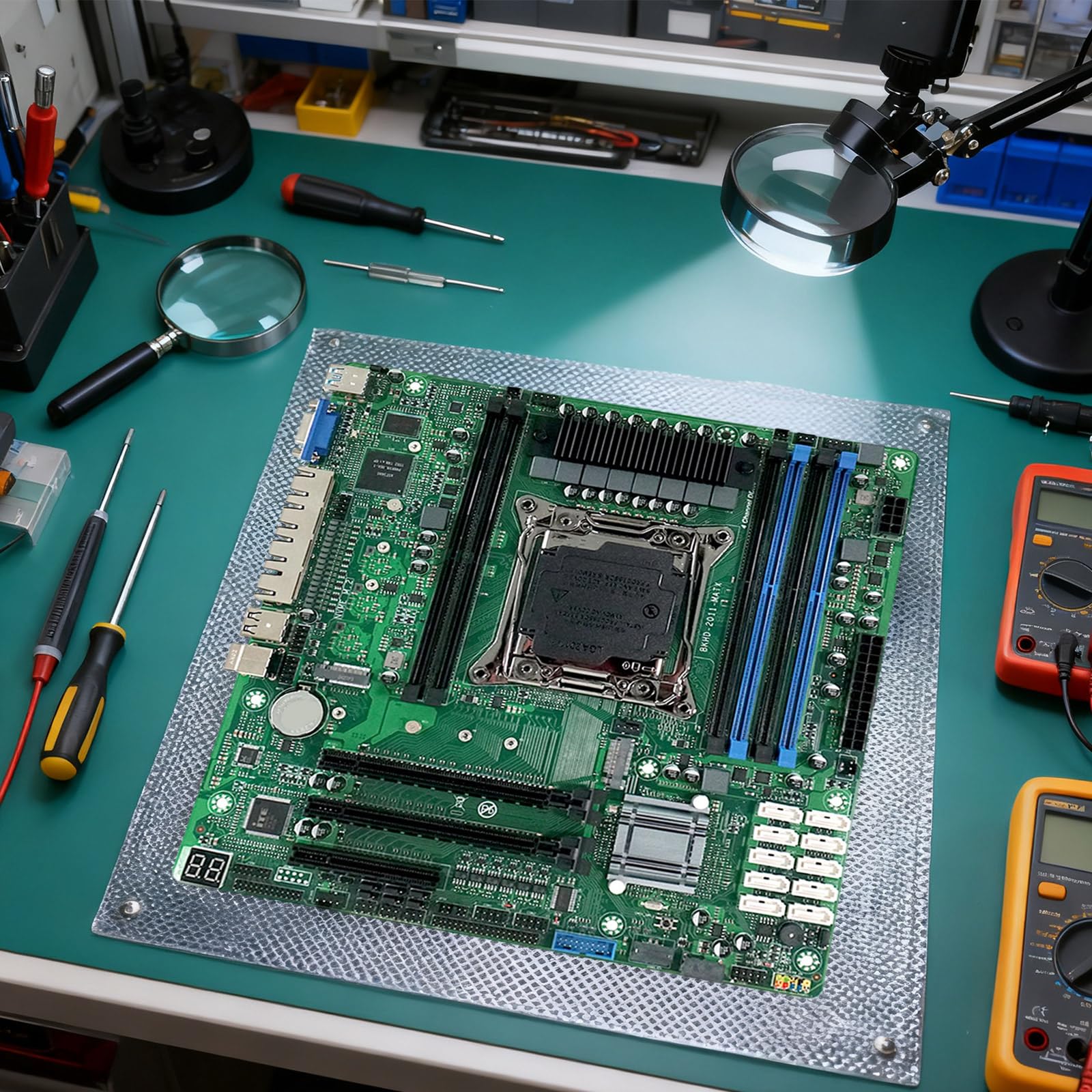 Amazon | C612 MATX マザーボード 6 DDR4 DIMM 2xM.2 NVMe 10 ポート