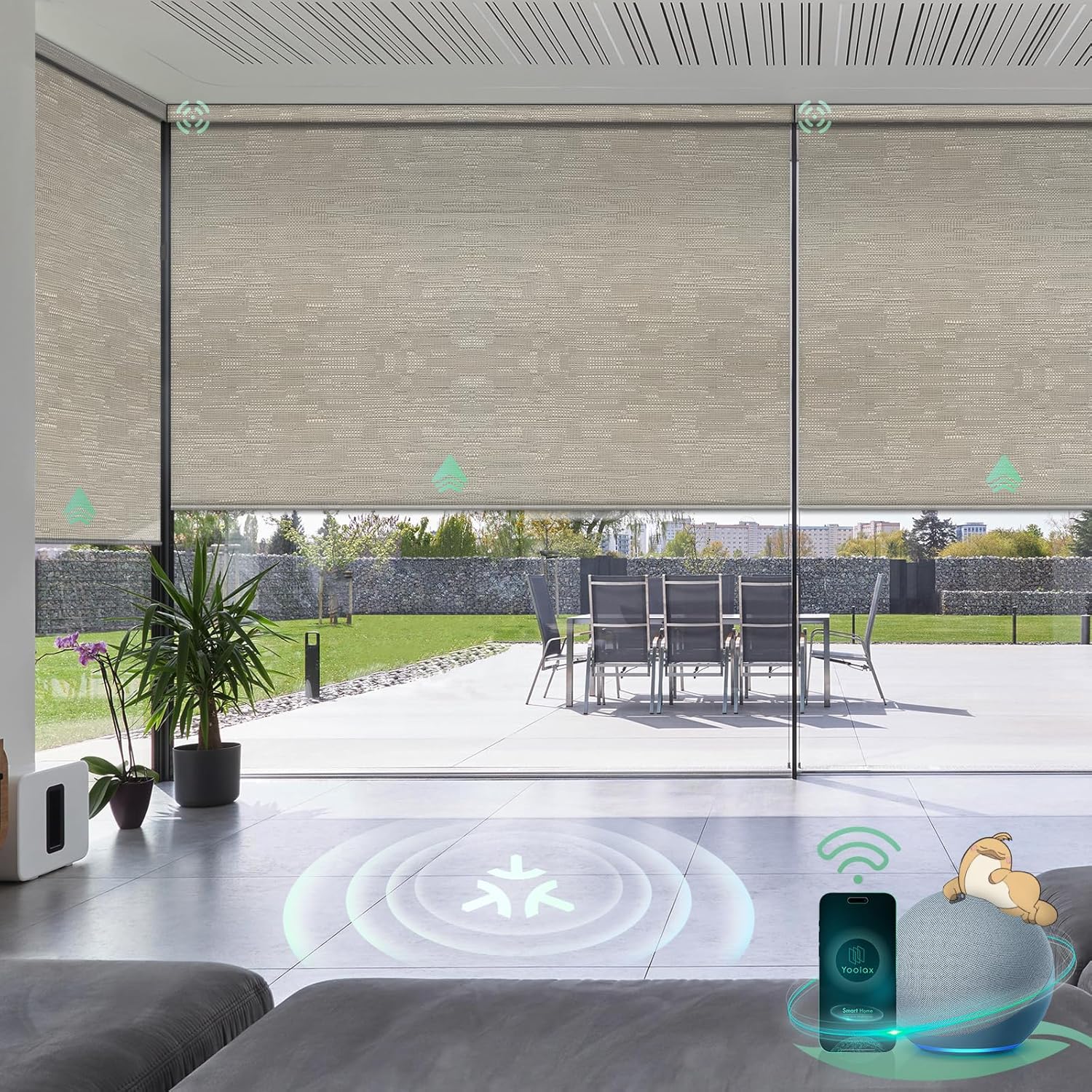 Yoolax Motorized Blinds with Remote, Matter Roller Window