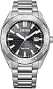 Citizen Mens Eco-Drive Weekender Sport Casual Watch, Stainless Steel Watch, Black Dial 3-Hand Date Model: BM7630-80E, Silver, Classic
