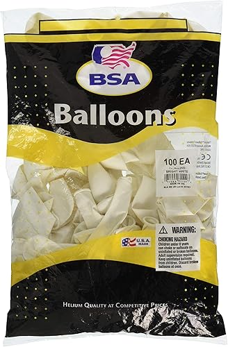 Globos de látex brillante de Pioneer Látex estándar Blanco Globos de látex brillante de Pioneer Látex estándar Blanco