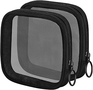 2 bolsas de maquillaje pequeñas, mini bolsa d...