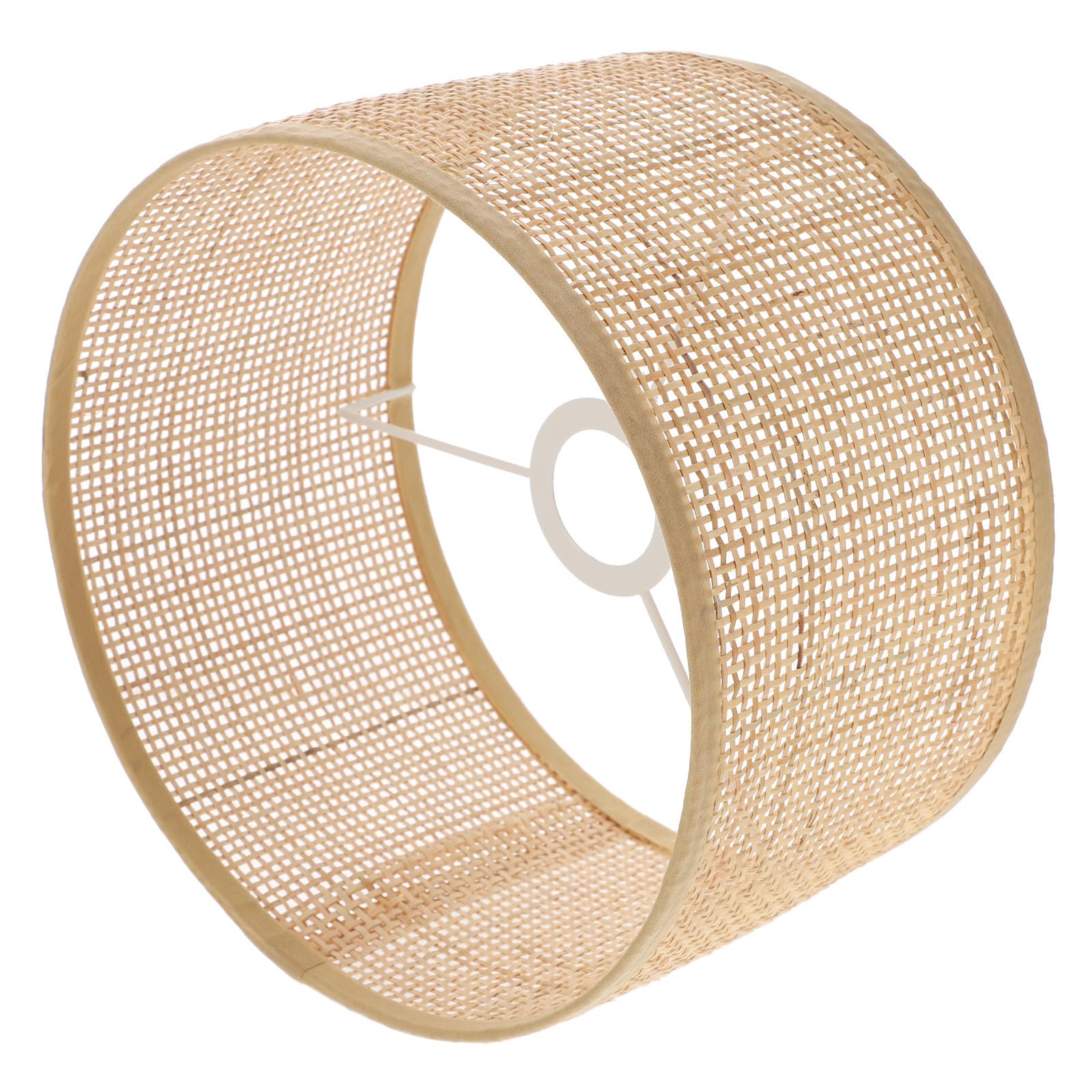 Gadpiparty Paralume in Rattan Intrecciato a Mano per Lampade Sospensione, Elegante e Rustico, Facile da Usare, per Decorazione Casa Khaki