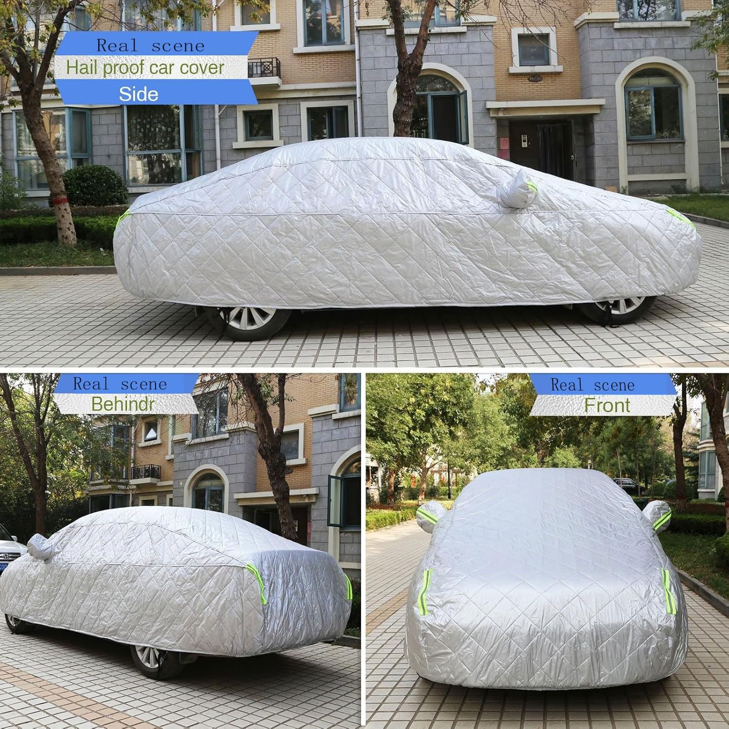 Telo Copriauto da Esterno per Audi Q3,SQ3,RS Q3(2012-2025) Telo Auto Antigrandine Impermeabile Anti UV Anti Vento