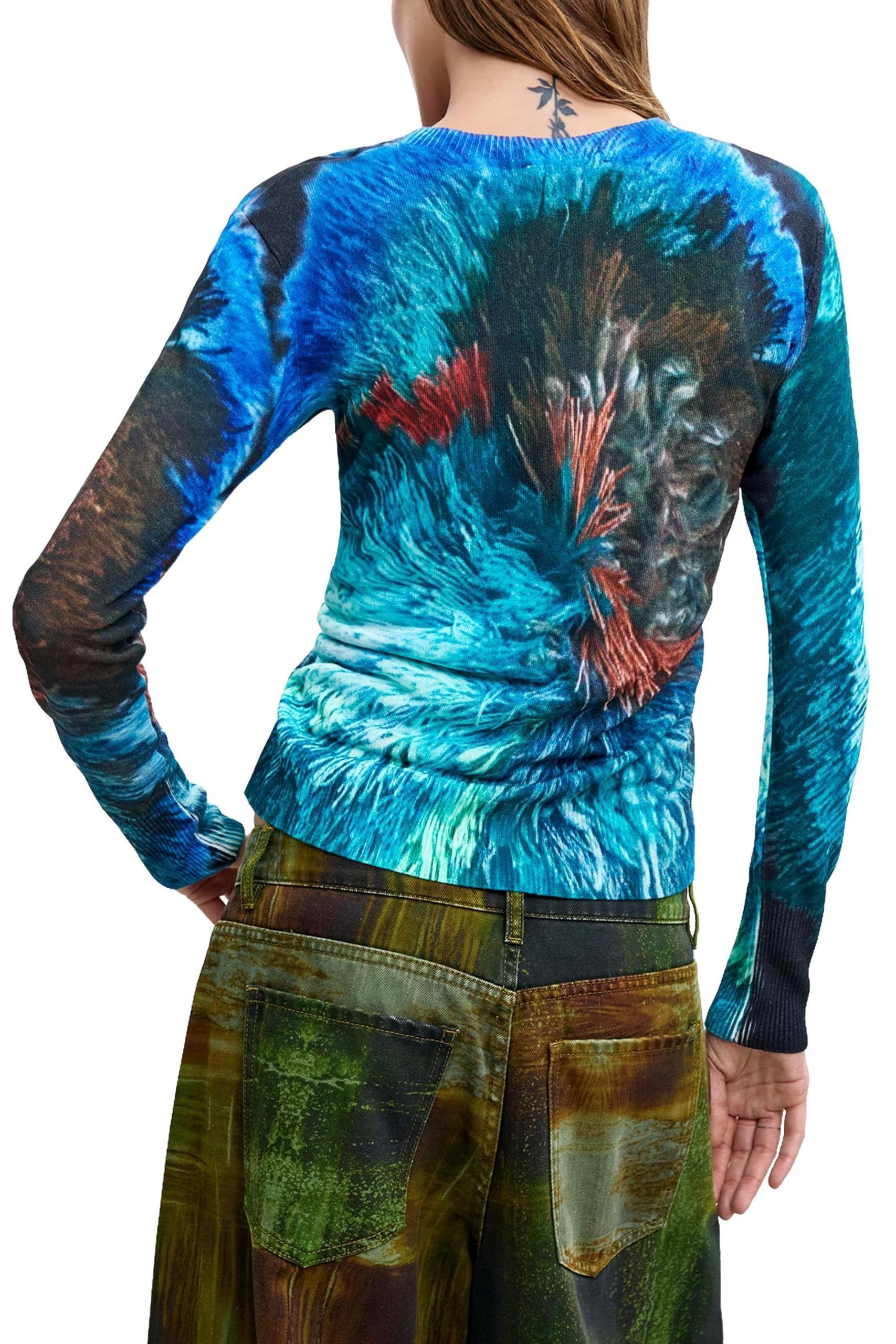 Desigual Damen JERS_Pompom_Lacroix Sweatshirt (1er Pack)