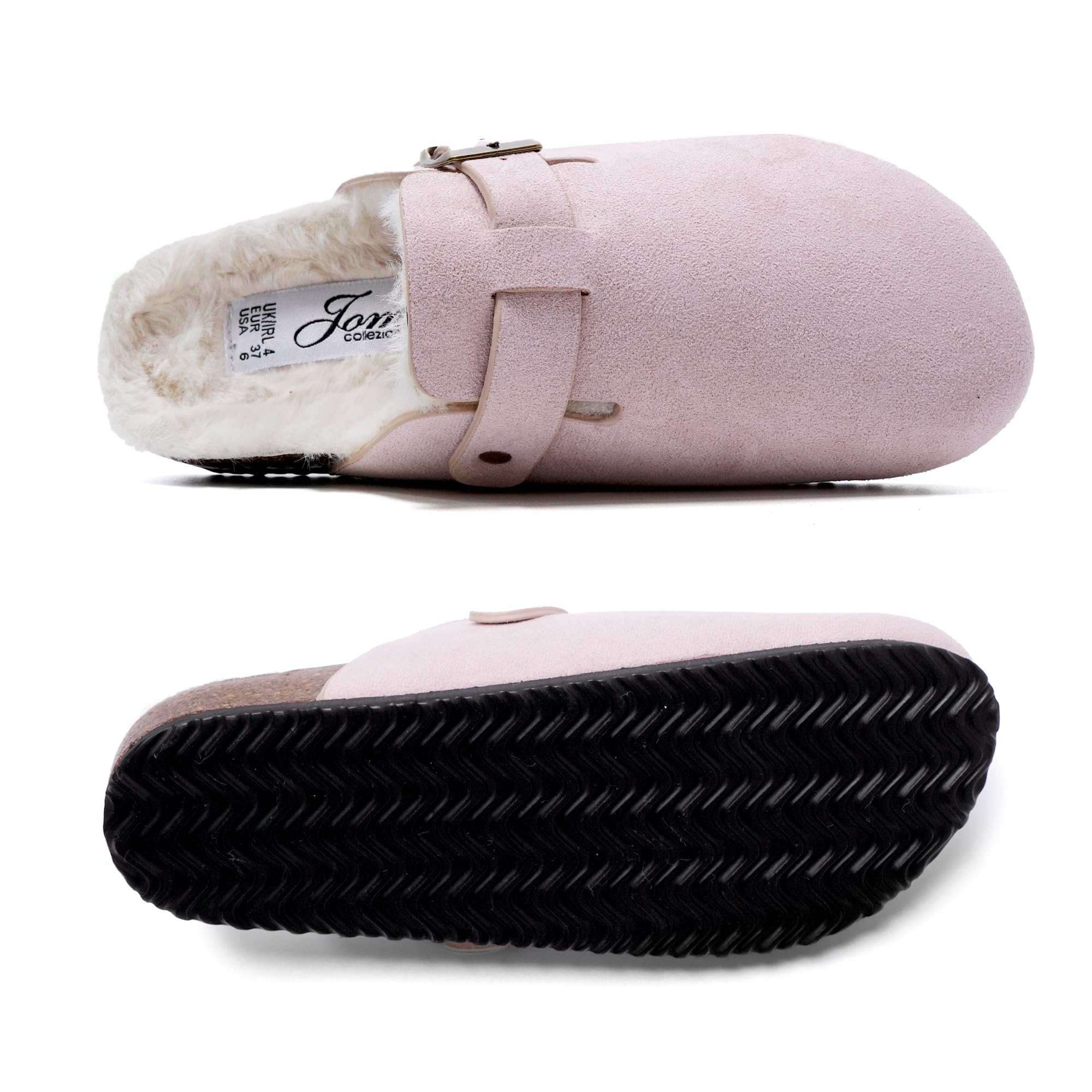 JOMIX Sabot Donna Eleganti Punta Chiusa Sottopiede Peloso