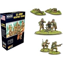 Warlord Games US Army Weapons Teams - 28mm Scale Miniatures for Bolt Action Highly Detailed World War 2 Miniatures for Table-top Wargaming