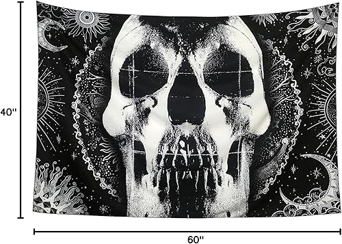 Miniatura 10 de GEPAS 1989s Tapestry Band Album Cover Tapestry Romantic Constellation Skeleton Rose Tapestries Wall Hanging decor for Living Room Dorm,Home, Bedroom