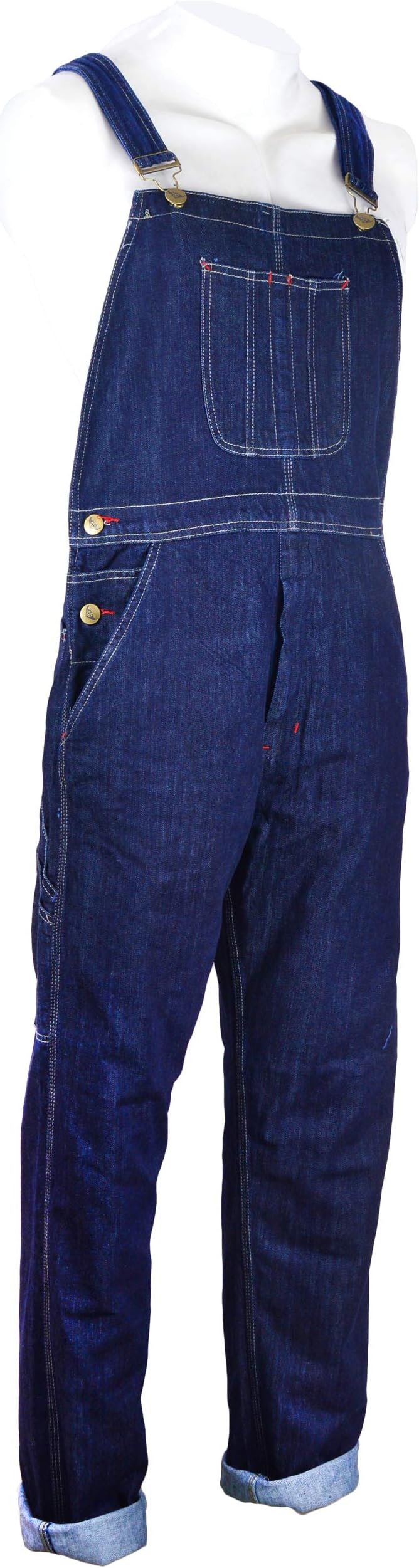 GREAT BIKERS GEARMens bib overalls Denim Dungarees Jeans Brace big and tall key Pro Heavy Duty Workwear Mario Cargo