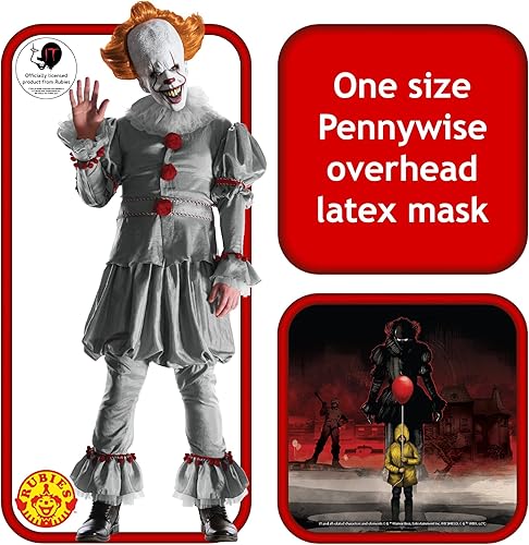 Miniatura 4 de Máscara para adultos IT Pennywise, Multi Color