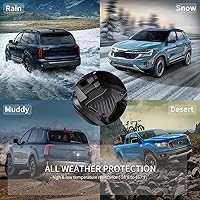 Vista 3 de KELCSEECS - Tapetes de piso y forro de carga para auto