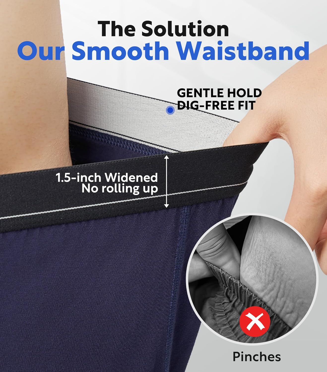 Separatec Boxers for Men, Bamboo Rayon Mens Boxers Cooling Breathable Loose Men's Underwear, Boxer Shorts 3 Pack - Image 3