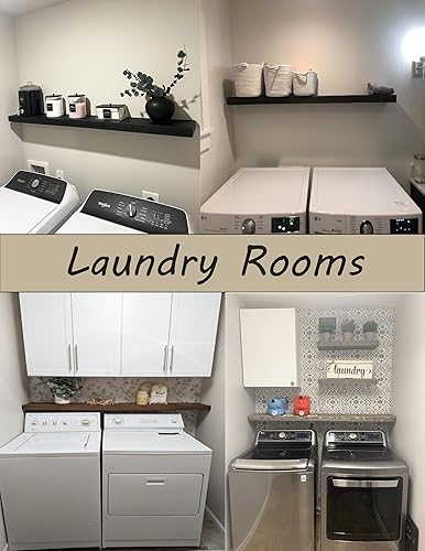 Miniatura 3 de Joel's Antiques - Estantes flotantes de 48 pulgadas para pared, hechos de madera natural y fácil de instalar, estantes rústicos resistentes para