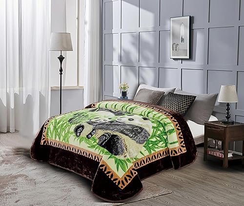 Vista 61 de Chezmoi Collection Manta pesada de una sola capa, 9 libras, estilo coreano, de visón Raschel, gruesa y sedosa, 26.46 oz/m², 85 x 95 pulgadas