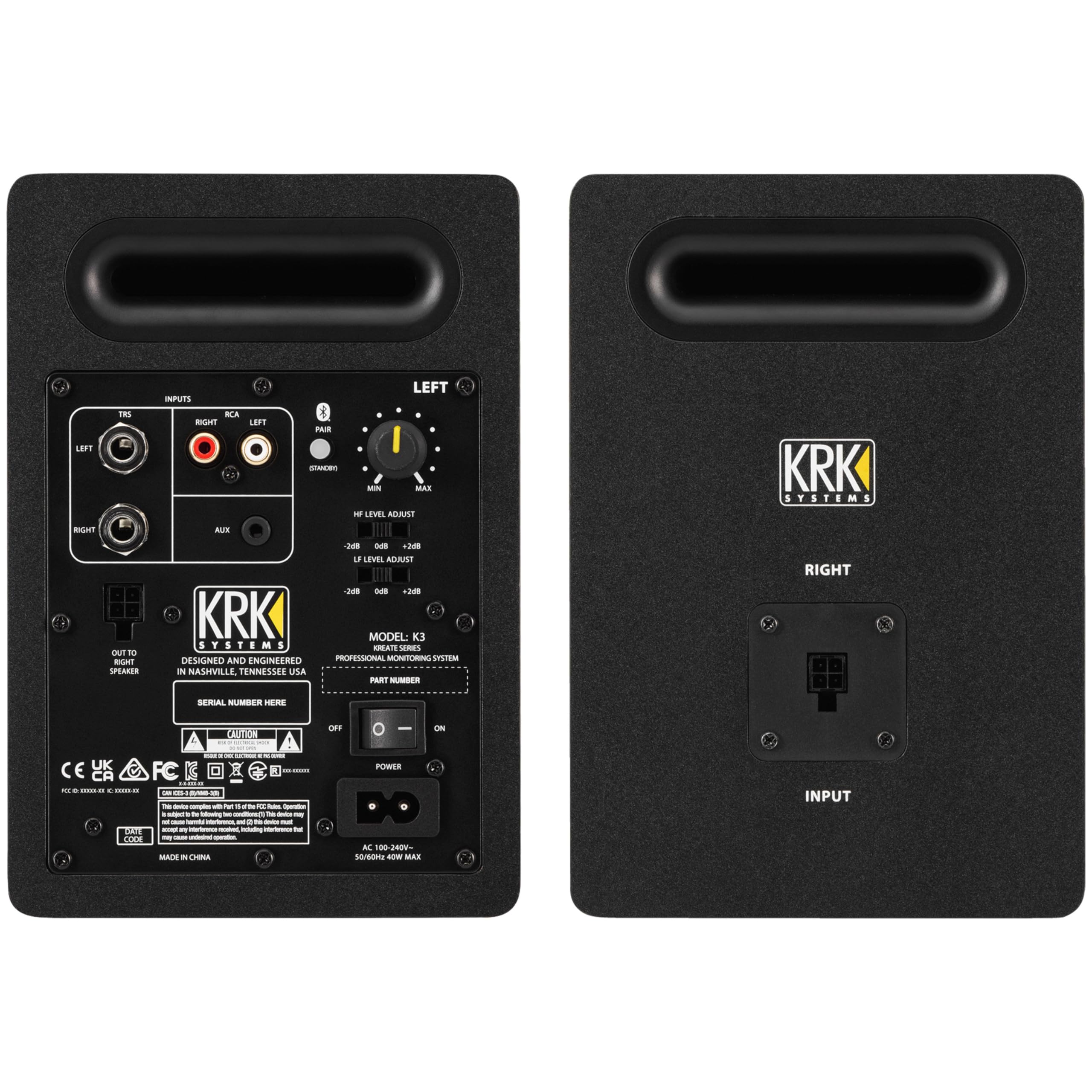 KRK Enceinte de Monitoring Kreate 3 (la Paire)