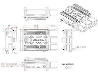 Vista 5 de OONO Raspberry Pi 3.3V to 5V 26 I/O Bidirectional Voltage-Level Shifter Module for Raspberry Pi, Logic Level Converter