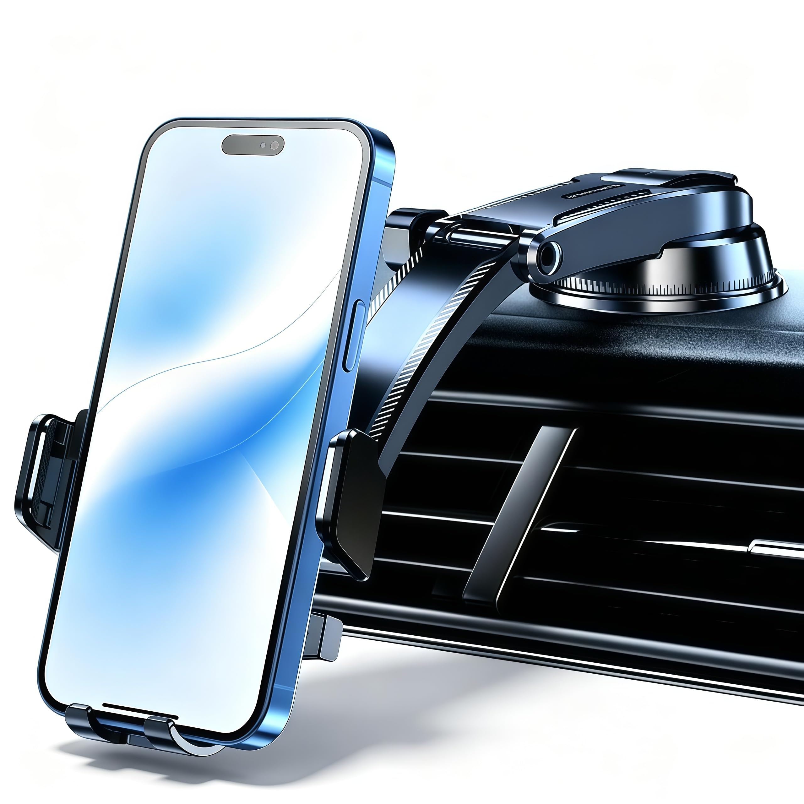 Porta Cellulare Auto per Peugeot 108 Cabrio 2018-2026,Porta Cellulare Auto Ventosa,Supporto Telefono Auto per Cruscott Parabrezza,Rotazione a 360 Gradi e Rilascio Rapido