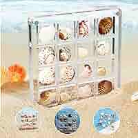 SALE⭐️シャドウボックス&デコパージュペーパーset Amazon.com - 16 Grids Acrylic Display Box - Clear Shadow Box